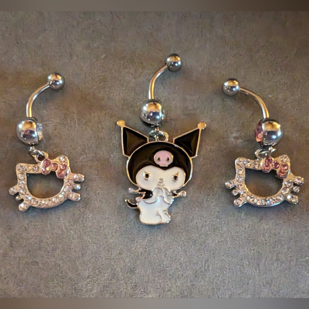 🆕 Hello Kitty Bellybutton Ring. - Picture 6 of 9